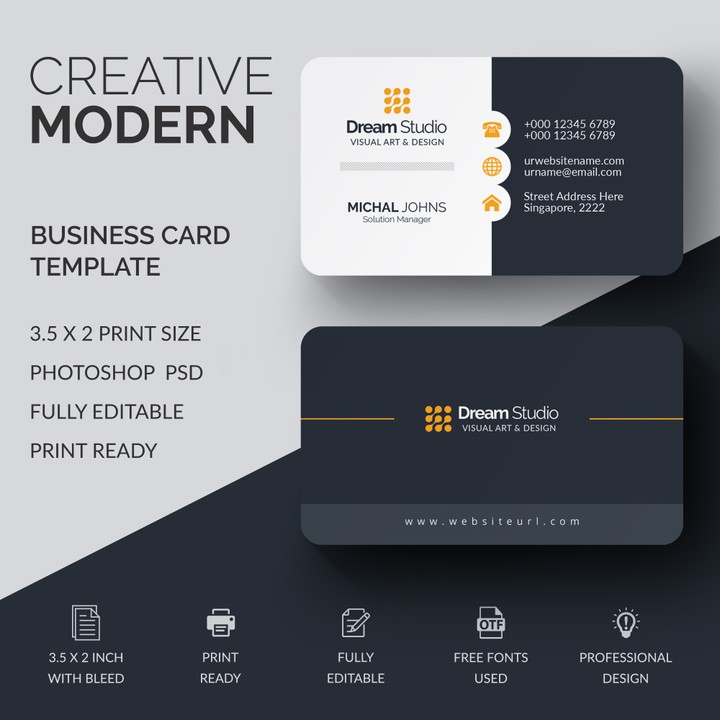 تصميم بطاقة أعمال (Business card)