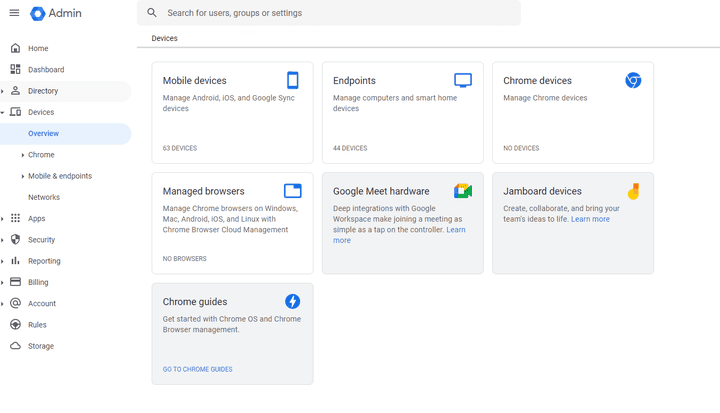 Google admin Console