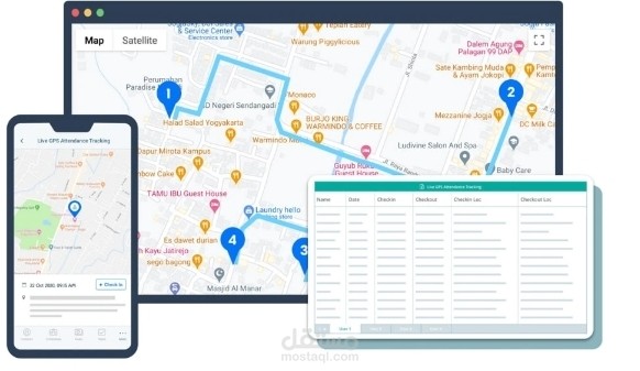 Salesman Tracking Application