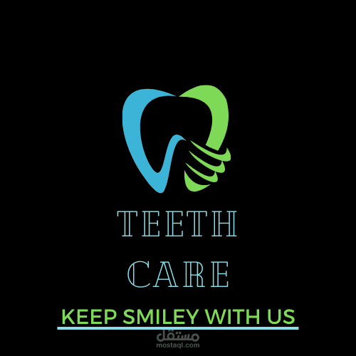 Teeth care and logo for cookie hand made