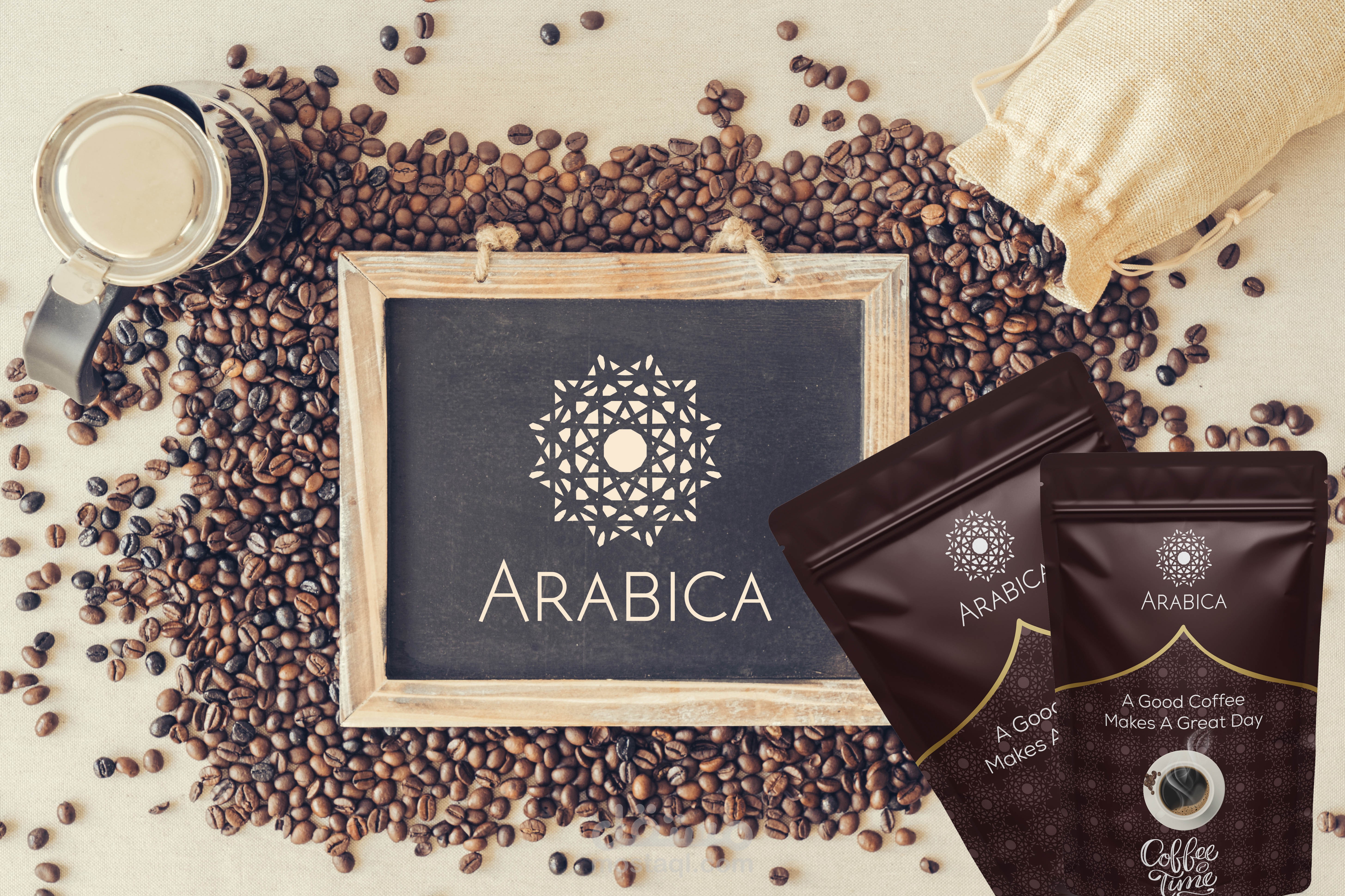 تصميم غلاف قهوة عربية