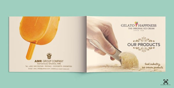 ice cream brochure