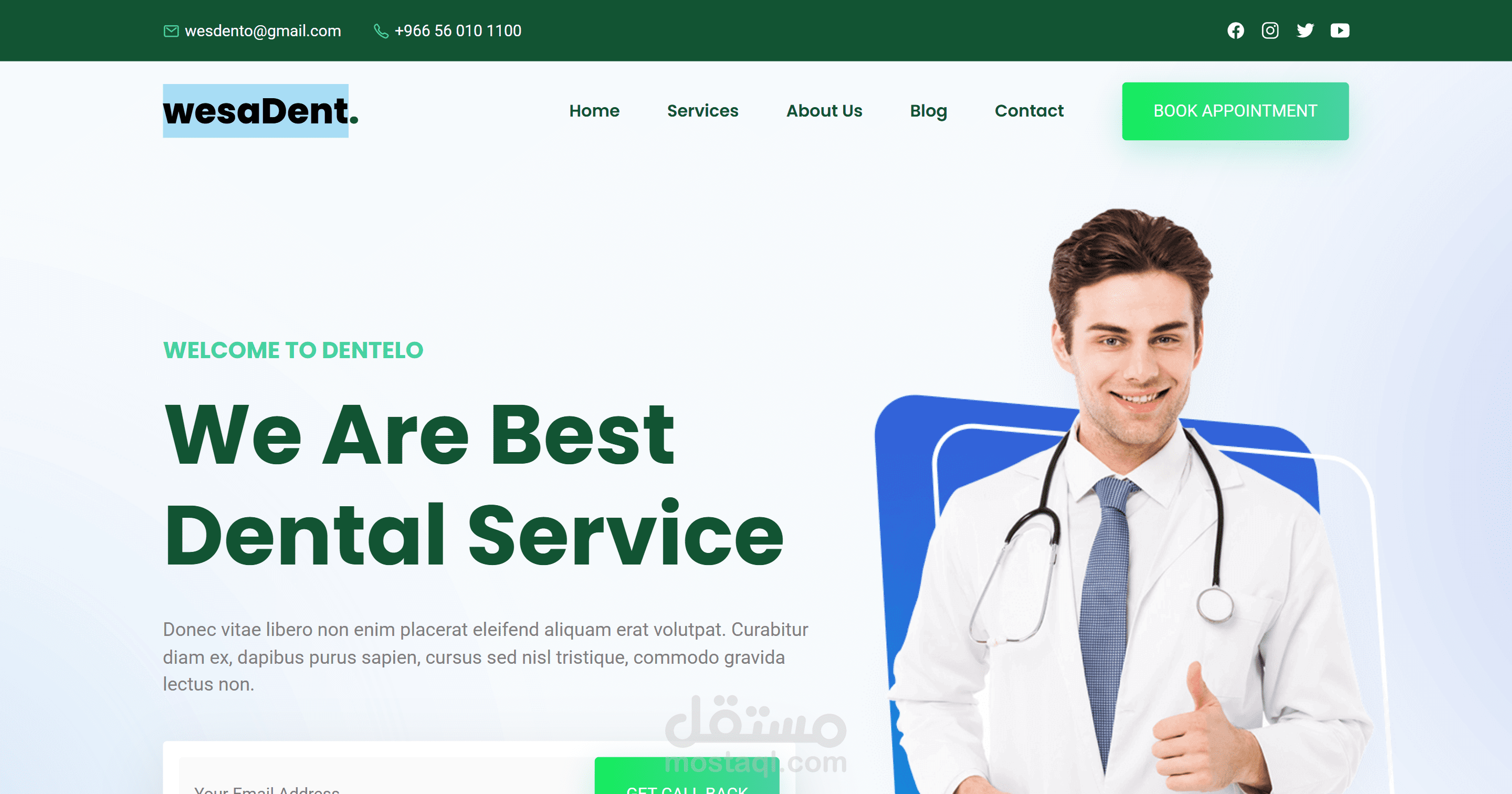 WesaDent هي عيادة أسنان متخصصة تقدم خدمات طبية متكاملة