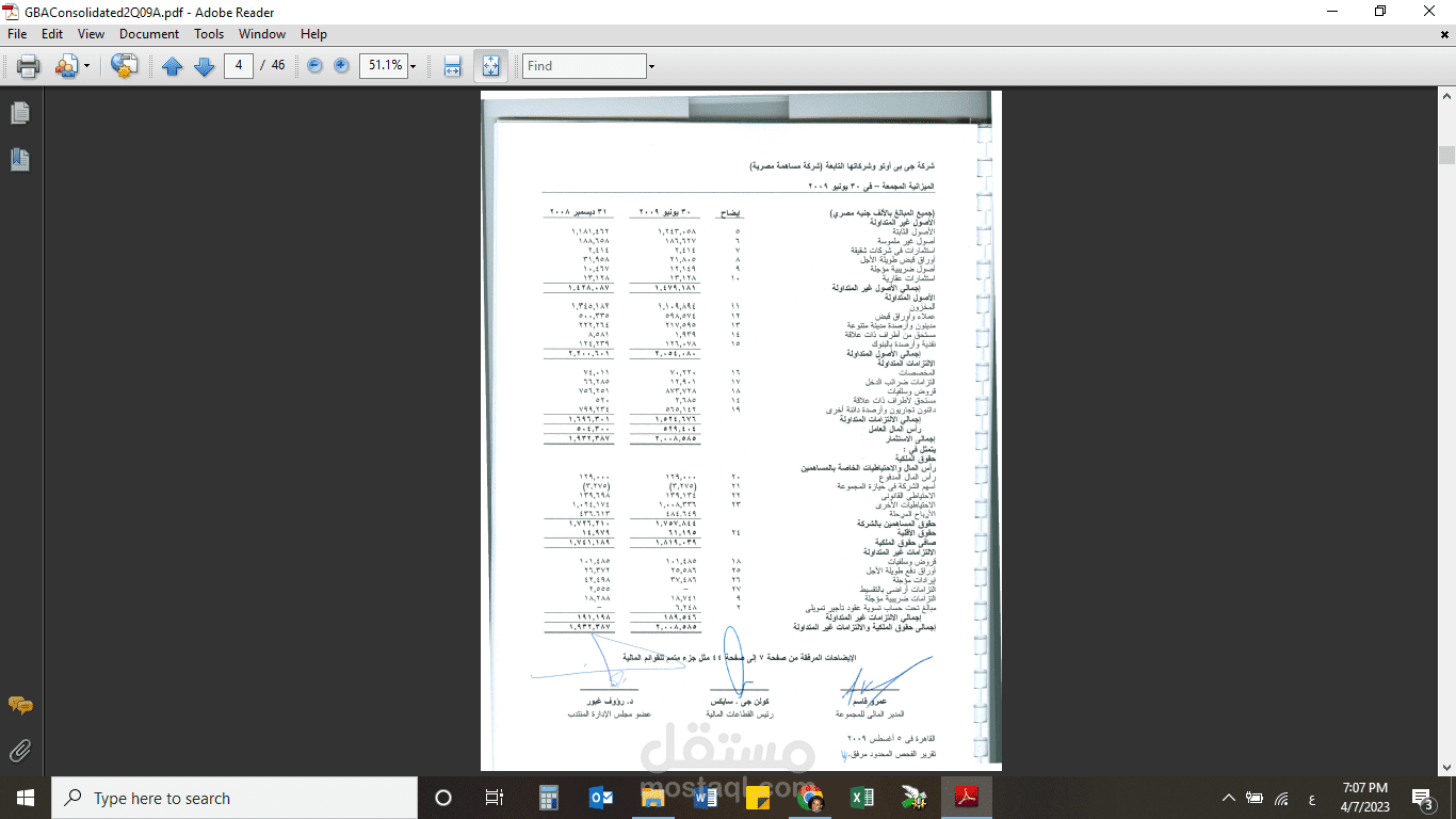 Balance Sheet