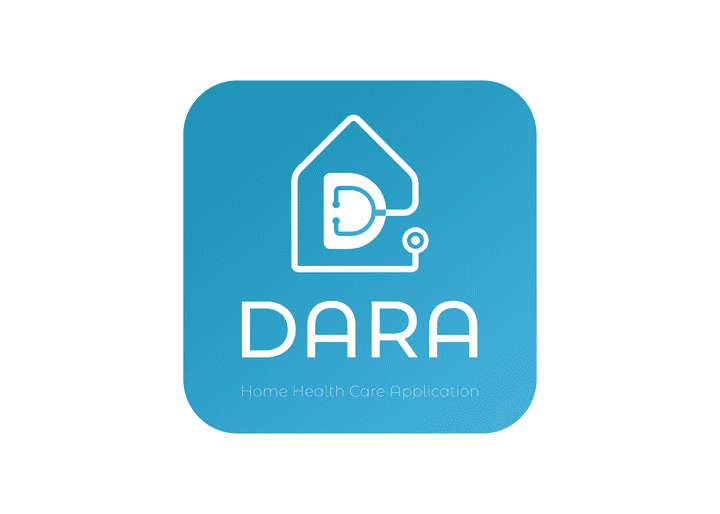 هوية بصرية لتطبيق الرعاية الصحية DARA