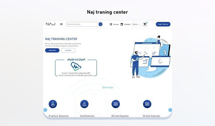 A Website for Naj Training Center