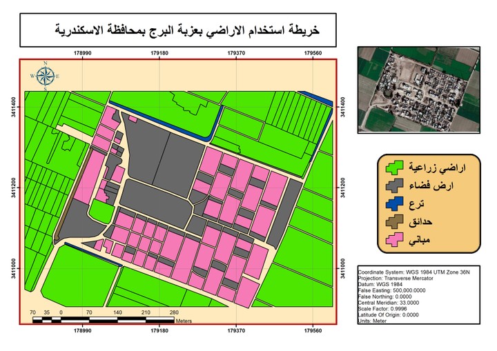 create layout for land use map