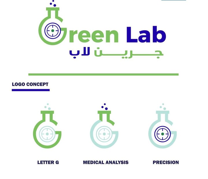 تصميم كروت وشعار ل green lab