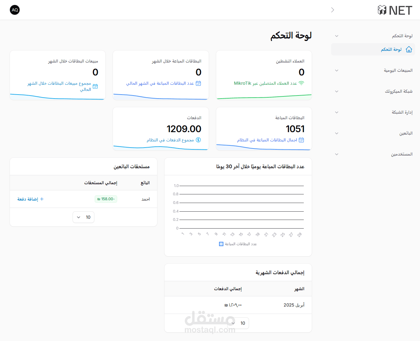 نظام إدارة شبكات MikroTik للمحلات والأسواق