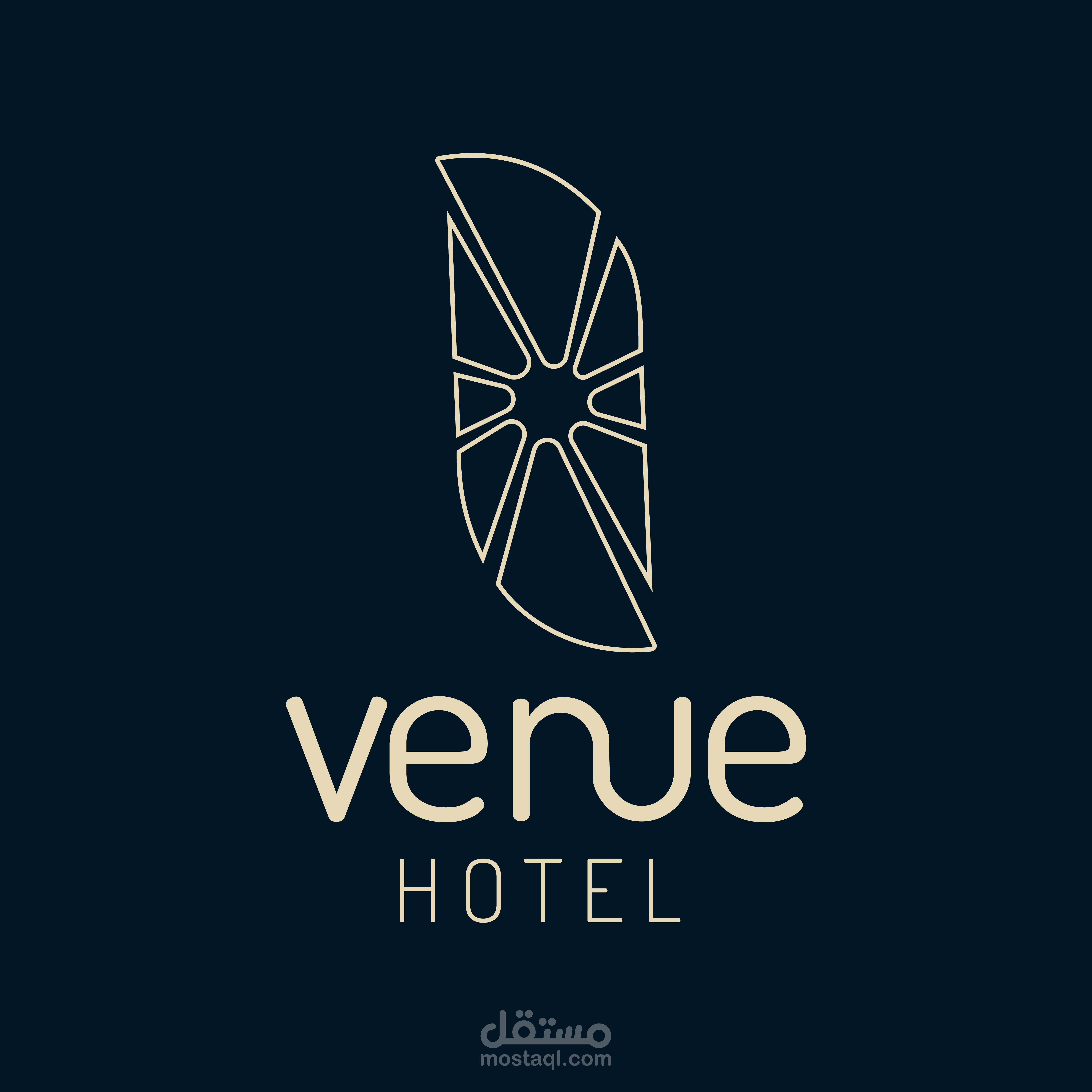 هوية بصرية كاملة لفندق Venue Hotel