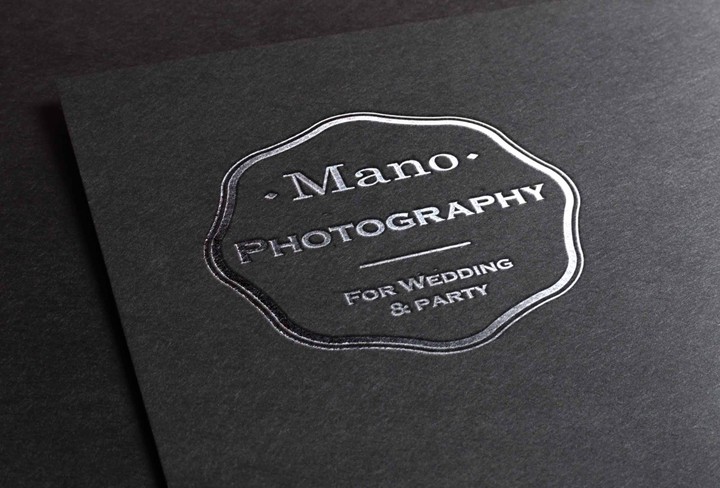 " a Logo and Flyer for " Mano Photograher