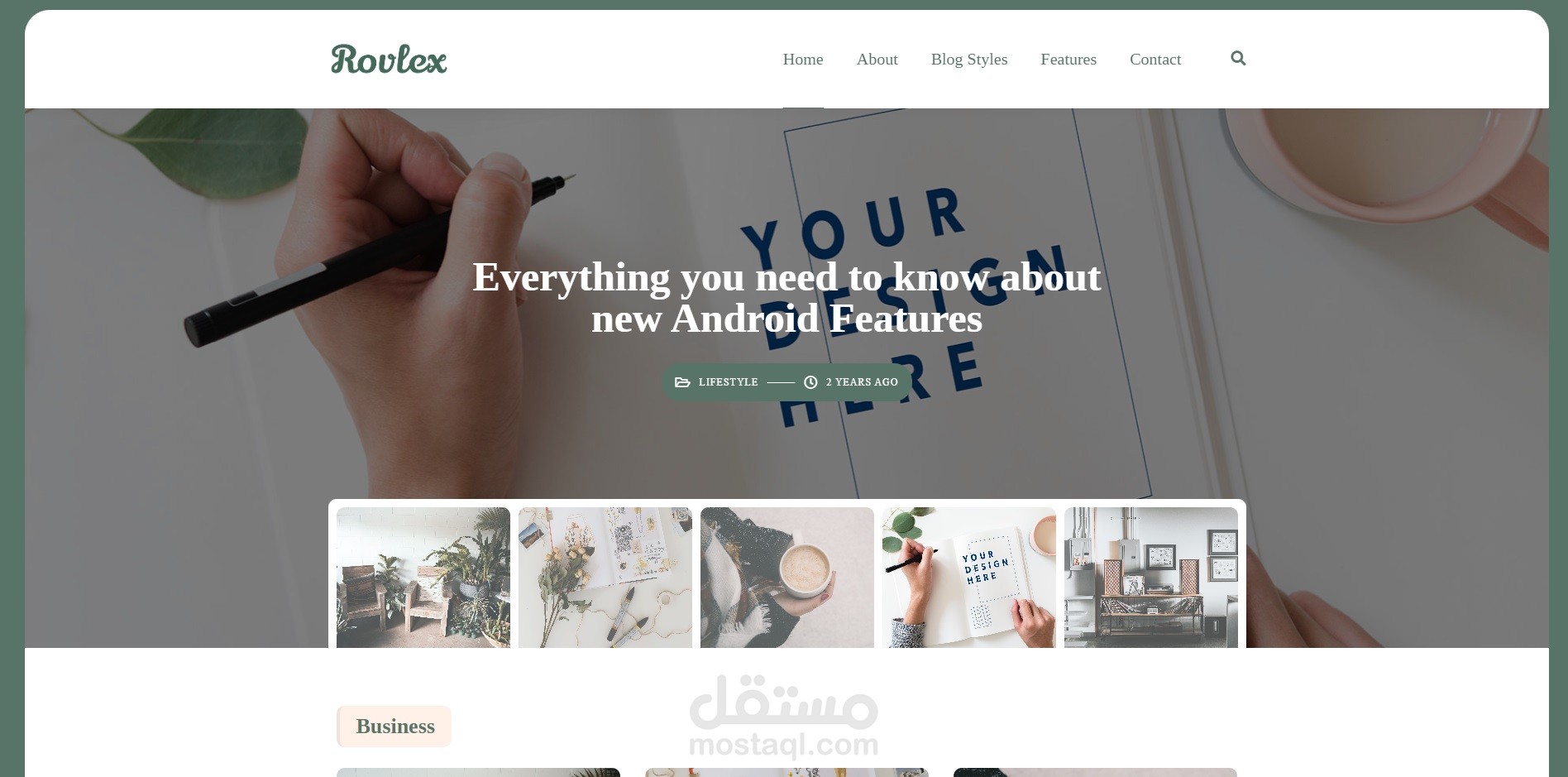 Blog Theme for Writers