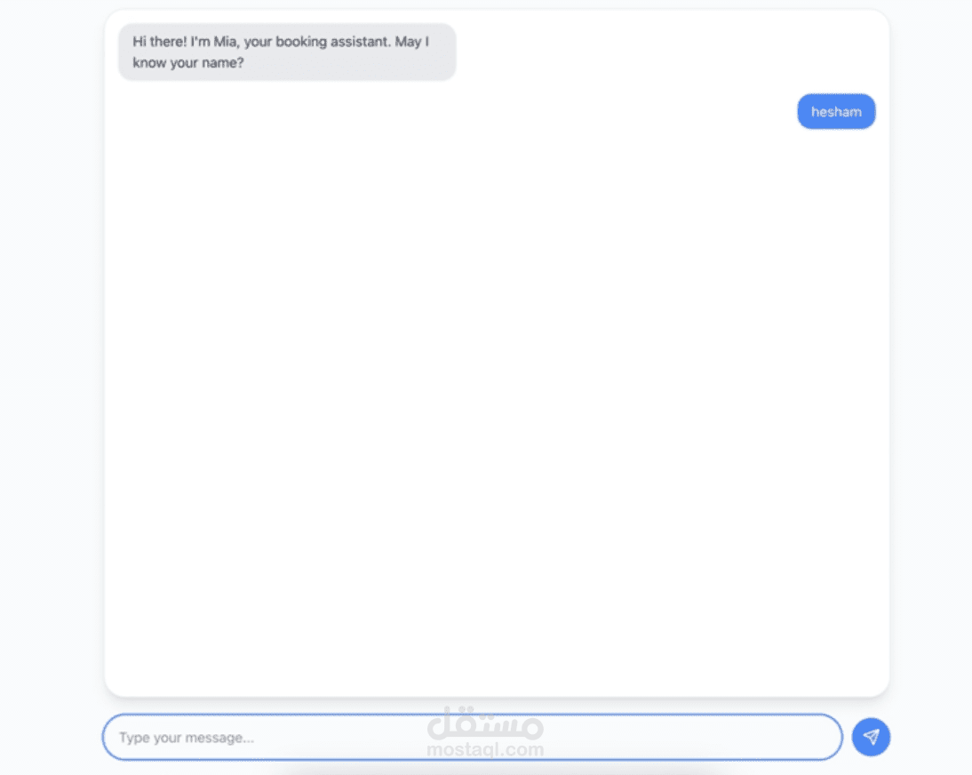 Conversational AI Booking Assistant (May 2025)