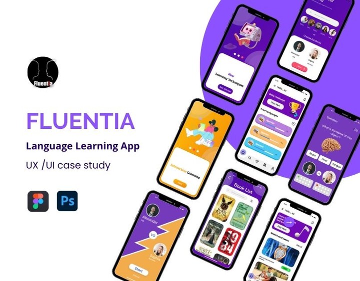 ux /ui design (language learning app