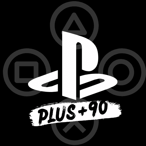 logo PlaySation Plus +90