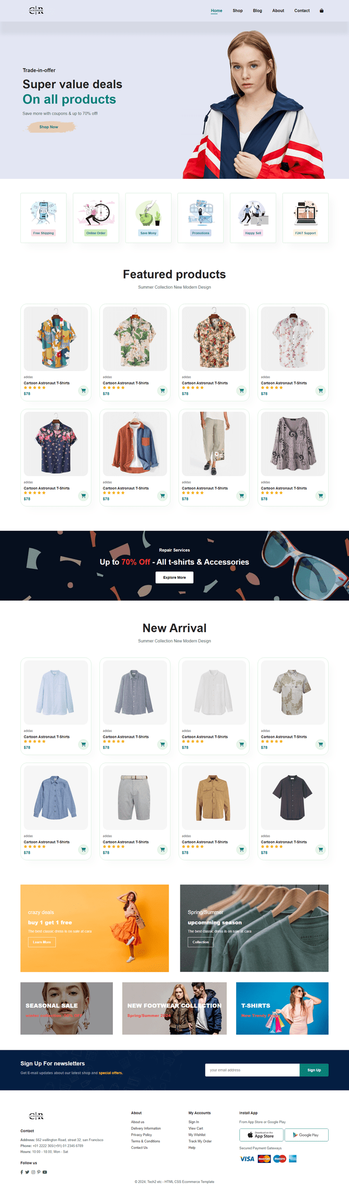 CR e-commerce website