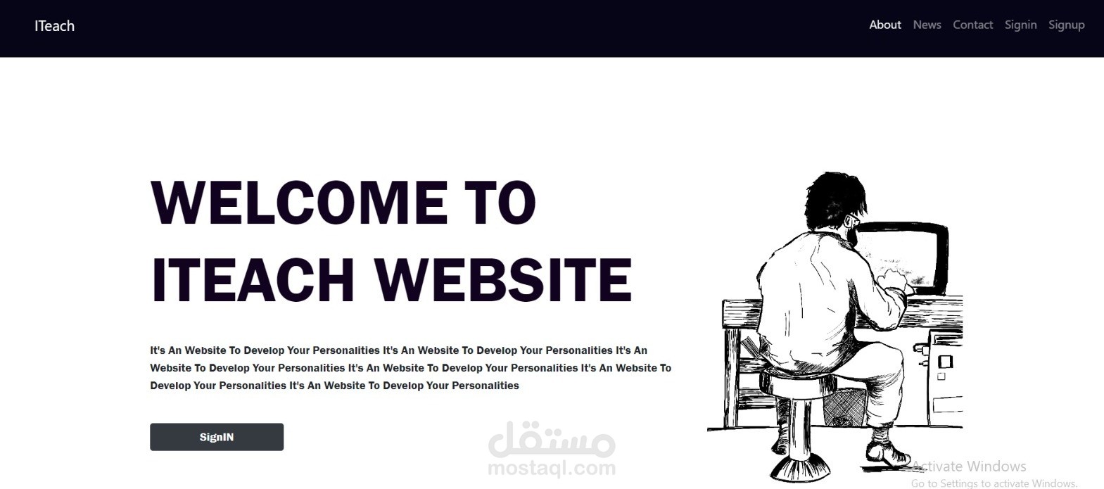 ITeach Website | مستقل