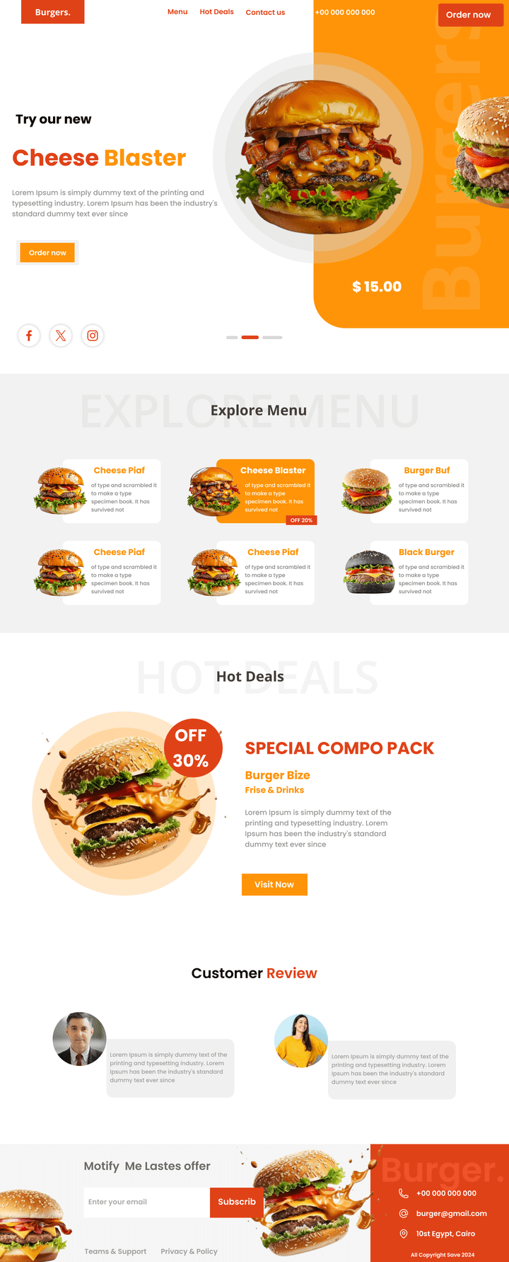 Burger website