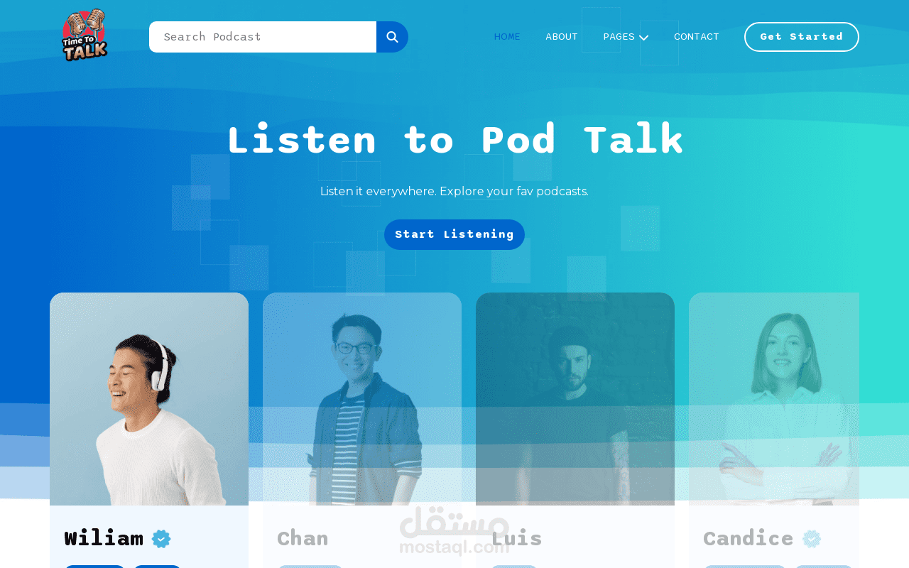 Podcast website