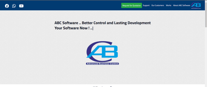 الموقع الرئيسي  لشركه ABC Software