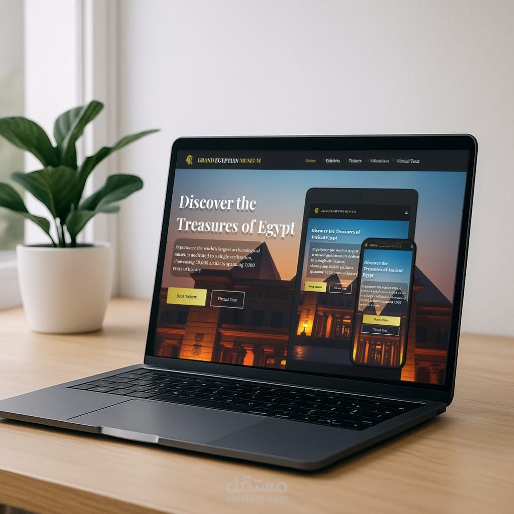 Responsive WebSite (The Grand Egyptian Museum)