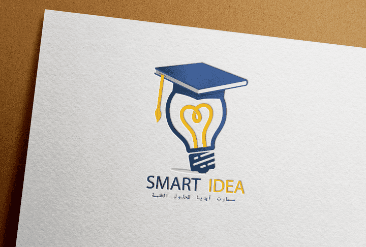 تصميم لوجو . logo design (SMART IDEA للحلول التقنية)