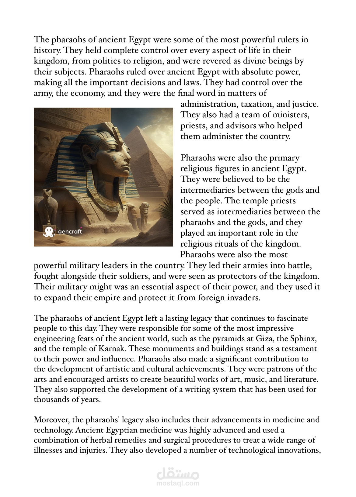 An article about Egyptian culture