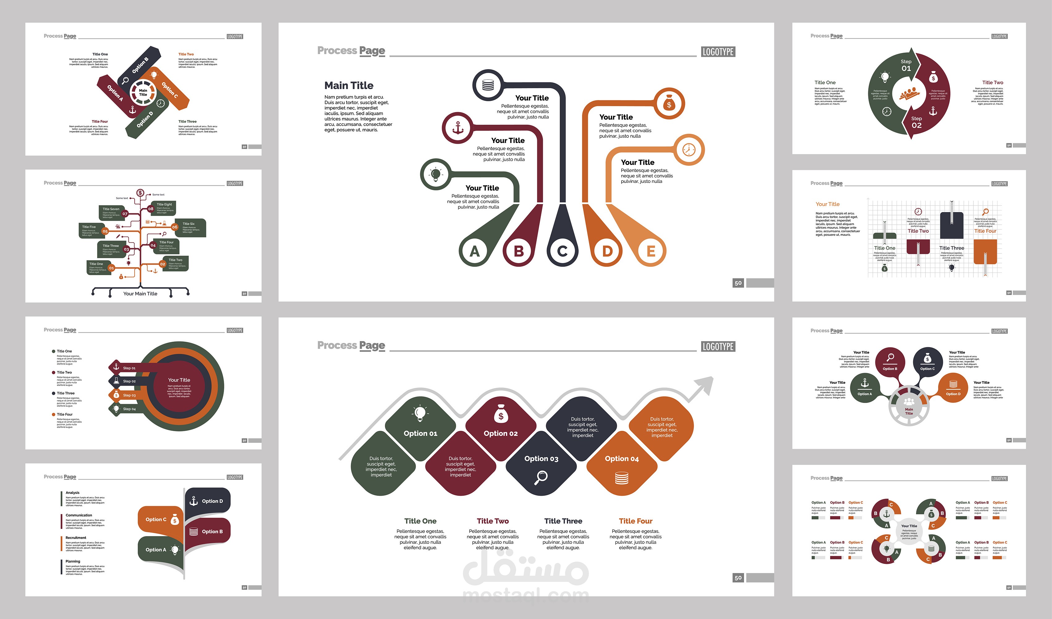 presentation using workflow charts