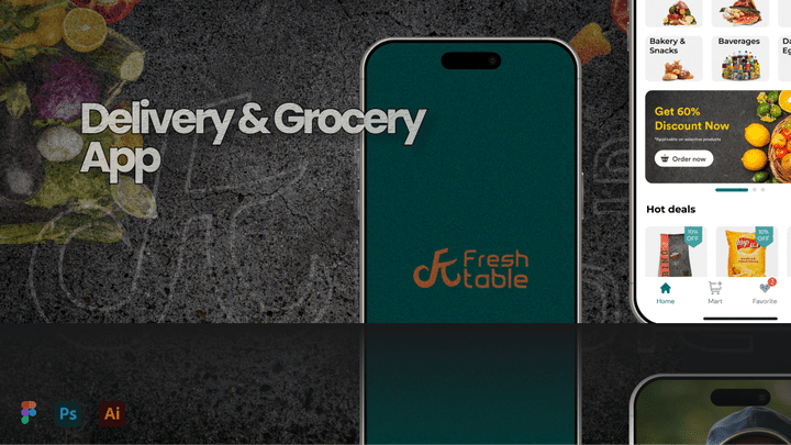 Delivery & Grocery App-Mobile UI UX Case Study