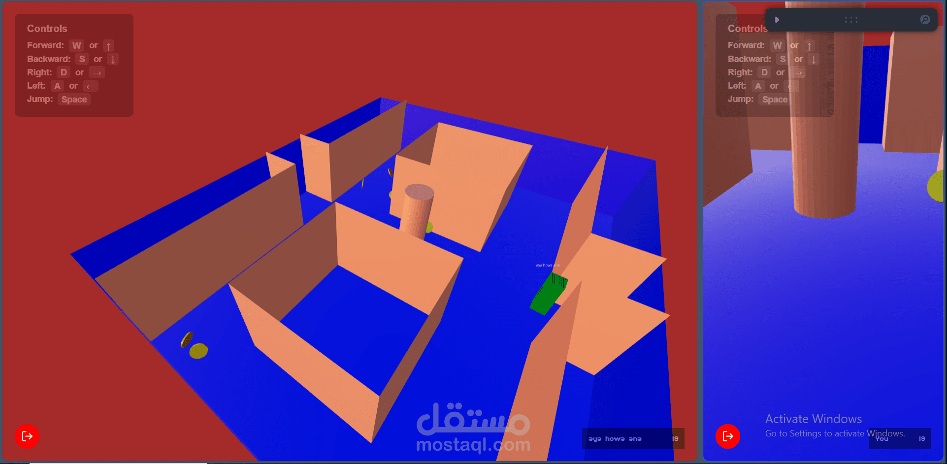 برمجة لعبة للمتصفح 3D