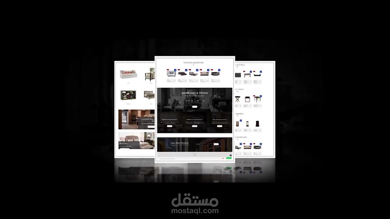 تصميم فيديو موشن لمعرض أثاث