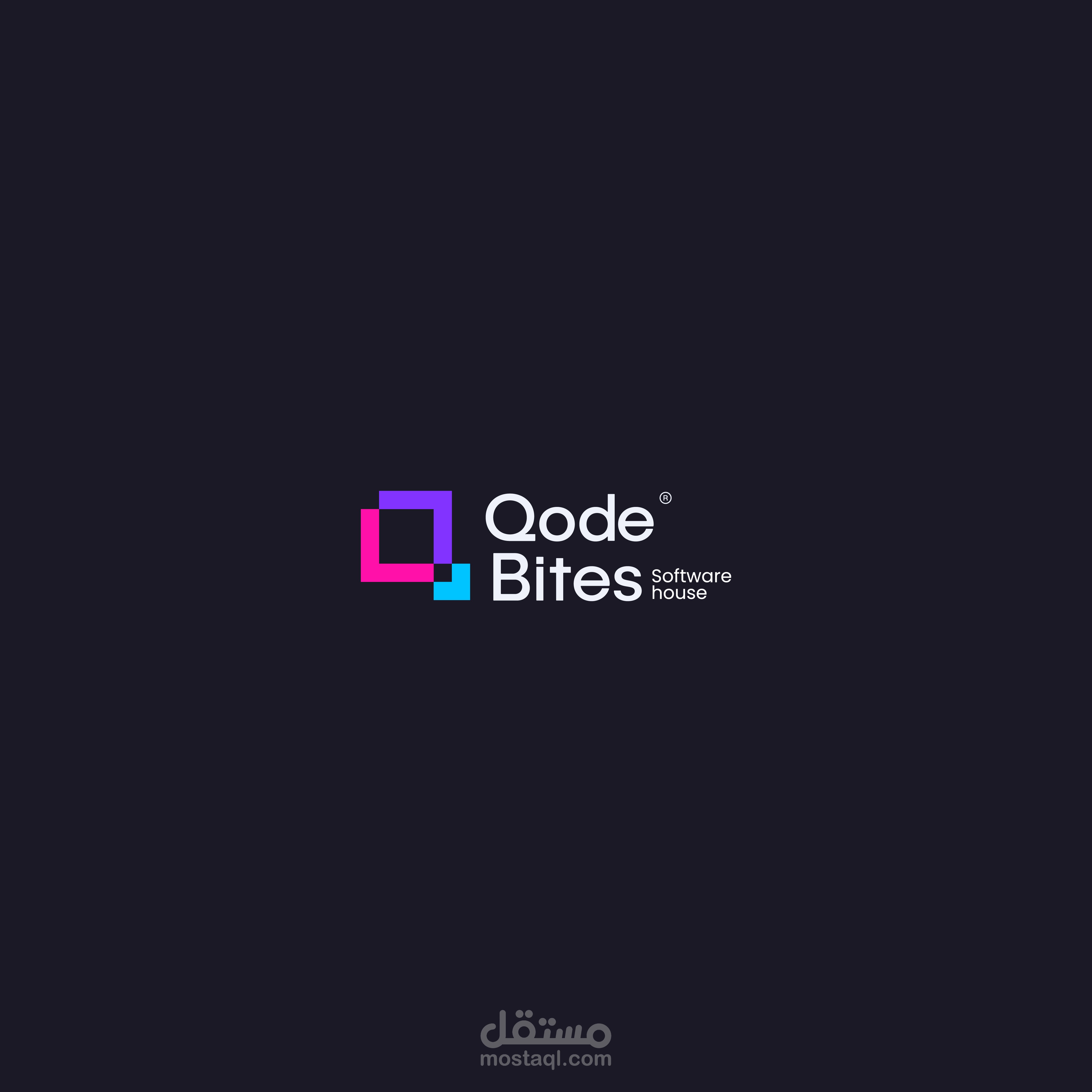 Qodebites - تصميم لوجو احترافي