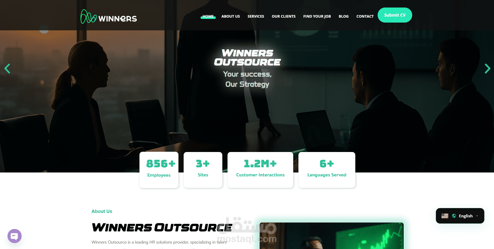 تطوير استراتيجي لموقع إلكتروني متكامل - Winners Outsource