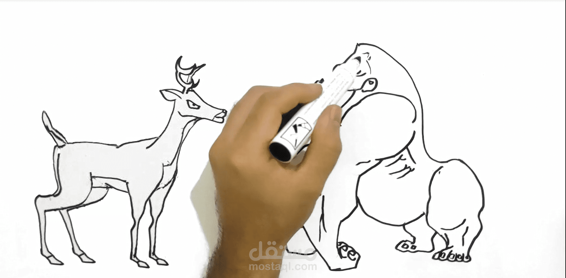 بعض اعمالي في رسم وتحريك الشخصيات للاطفال