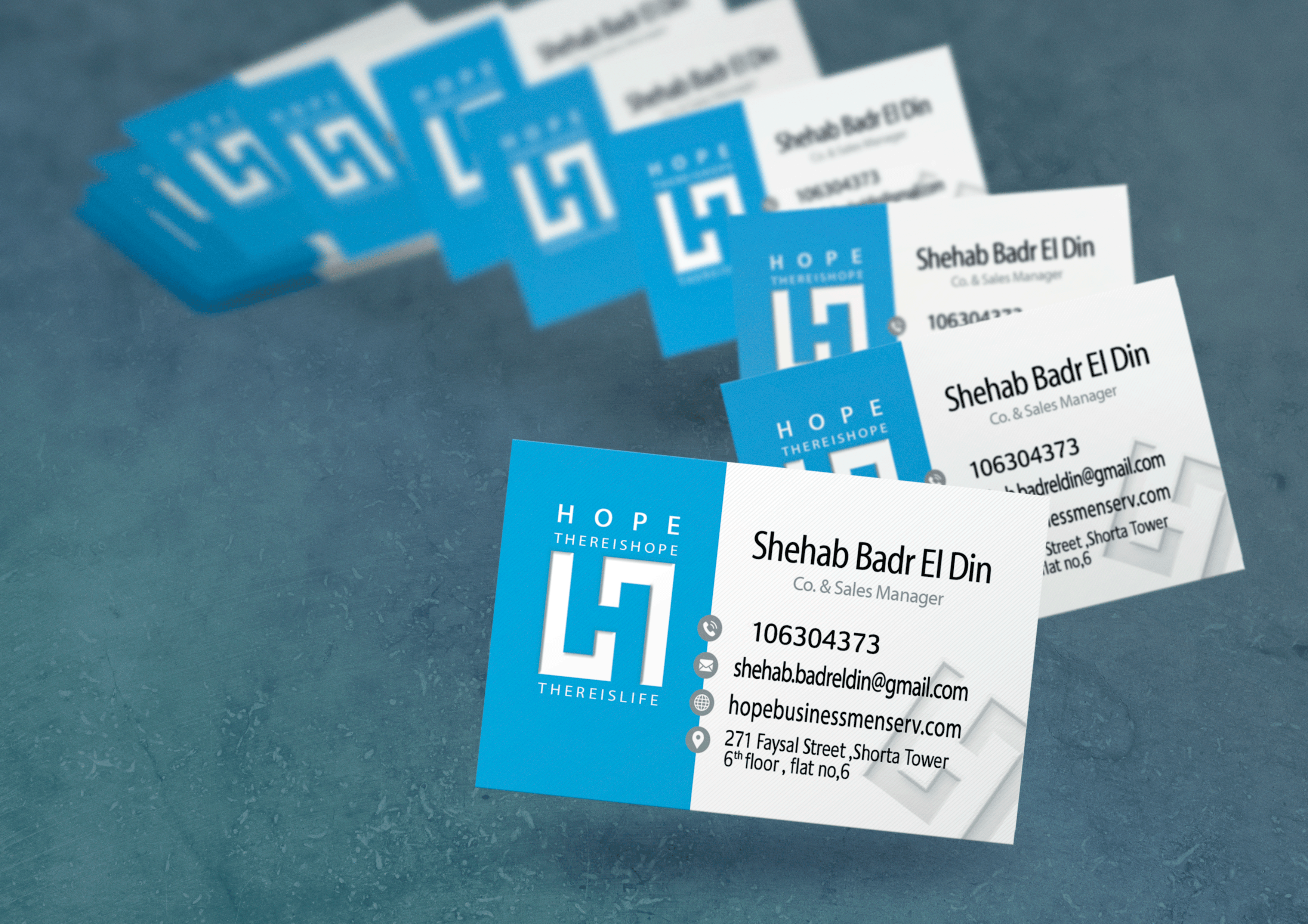 تصميم بطاقة أعمال -تصميم كروت شخصية - Business Card