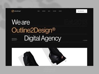 تصميم واجهة موقع O2D