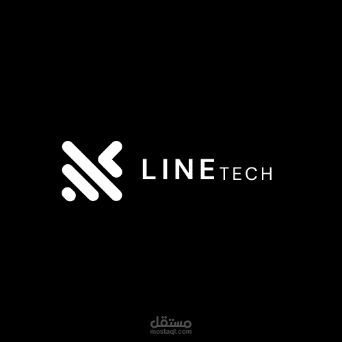 تصميم لوجو لشركة Line Tech المتخصصة في مجال التكنولوجيا.