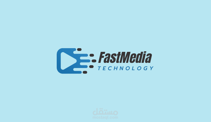 تصميم لوجو لشركة Fast media