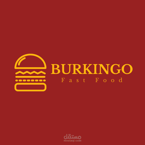 تصميم لوجو لمطعم Burkingo للطعام السريع