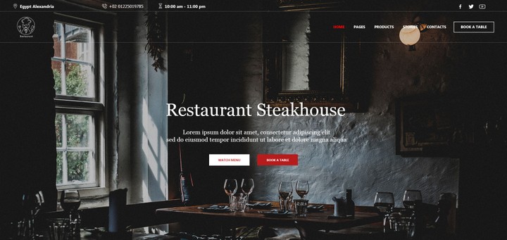 restaurant Website