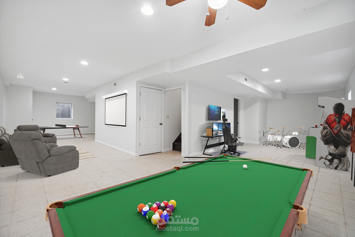 Virtual Staging عمل تأثيث إفتراضي لغرفة ألعاب