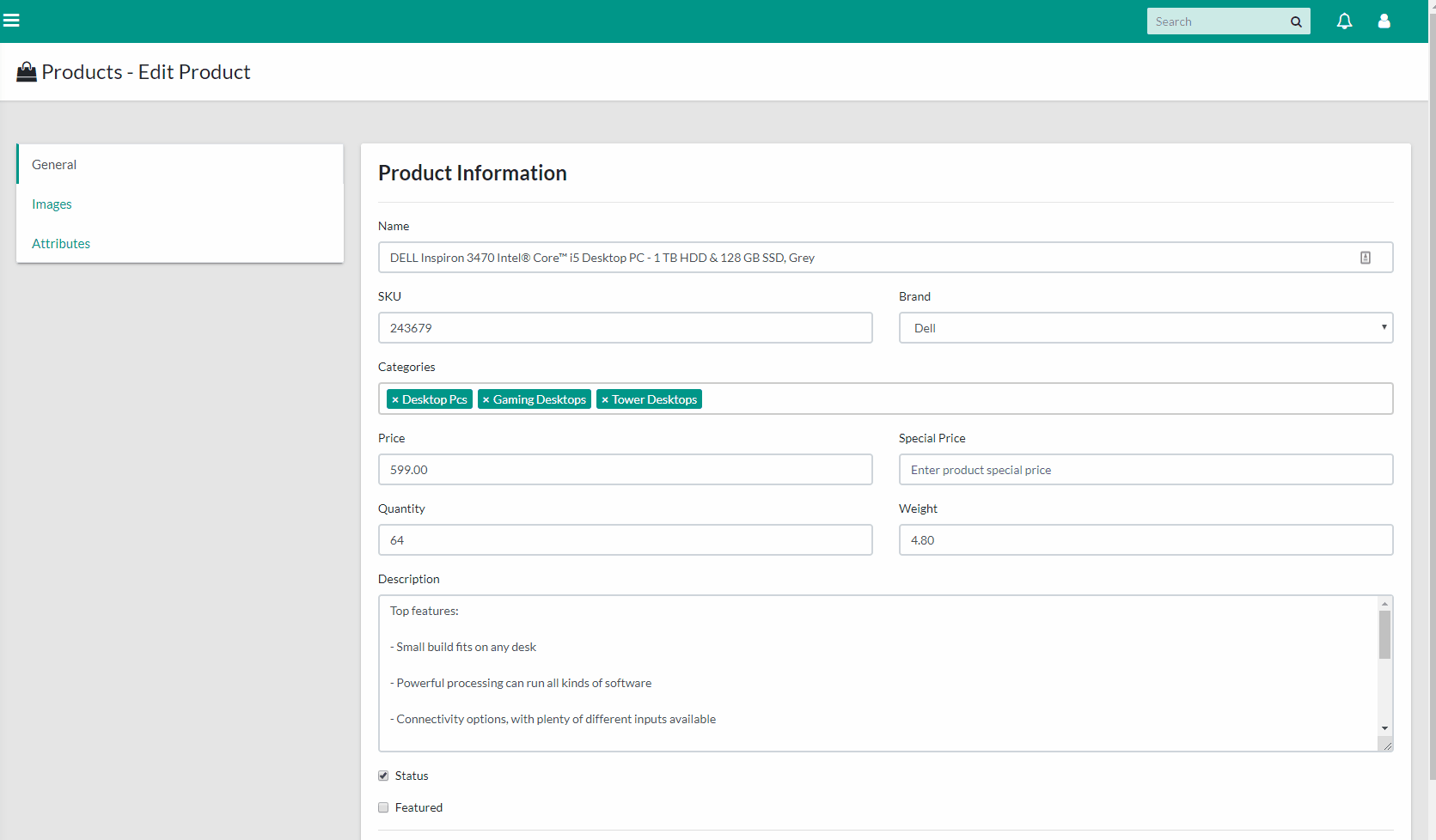 Ecommerce website in laravel 