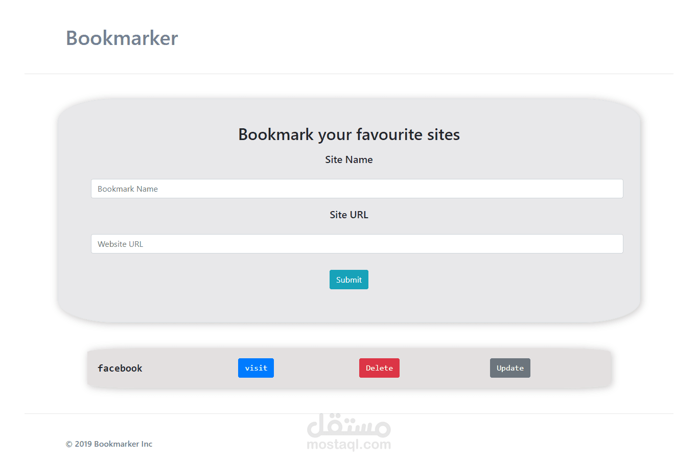 Bookmark site