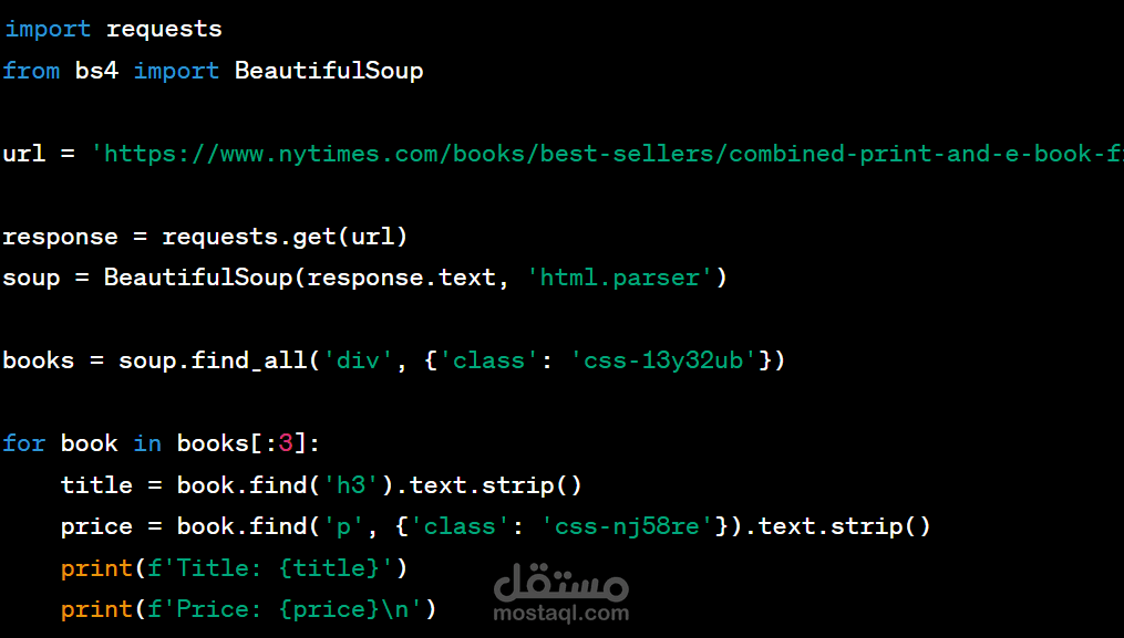 web scraping