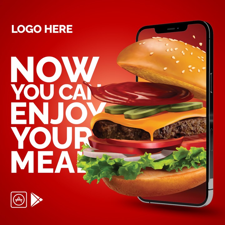 Burger Social Media Design