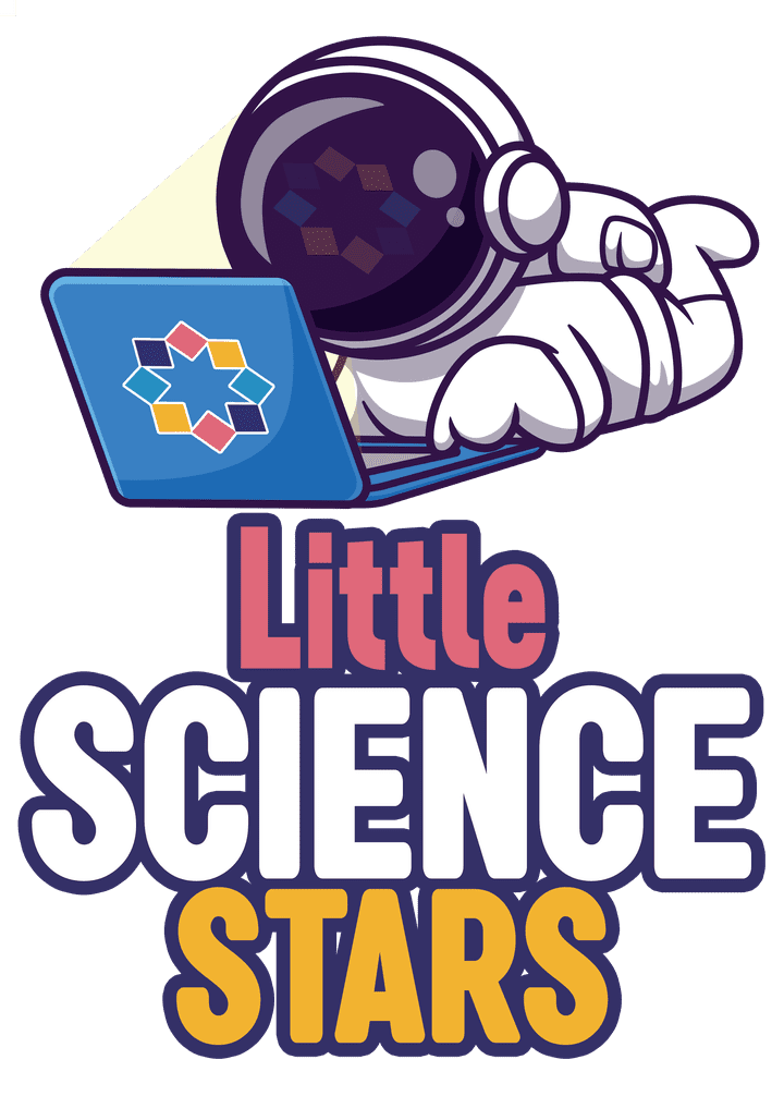 تصميم شعار ومطبوعات مسابقة تربوية لمادة العلوم Little Science Stars