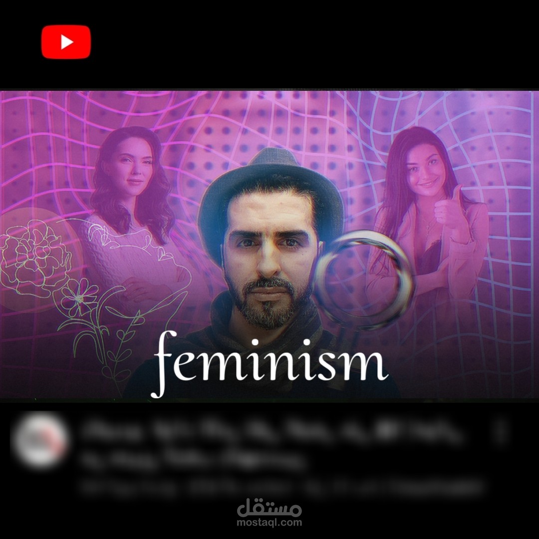 YouTube Thumbnail – Bold & Controversial Feminism Theme
