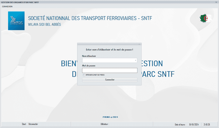 تسيير معدات القطارات بشركة نقل القطارات - SNTF