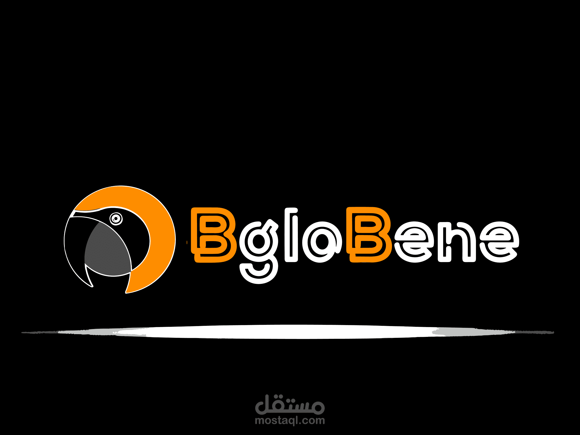 تصميم شعار BgloBene مع هوية بصرية
