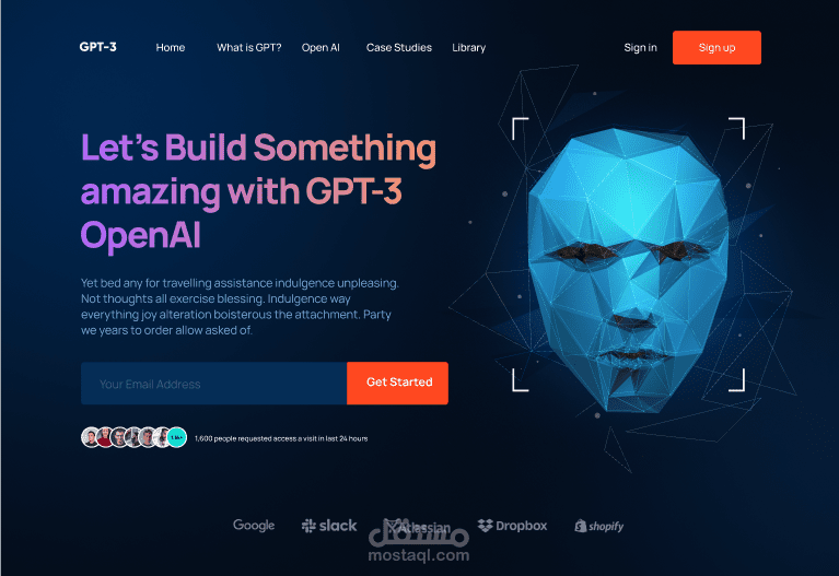 modern GPT3 react.js